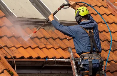 Démoussage et hydrofuge de toiture à Magrin
